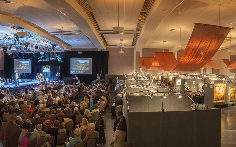 Panorama of live Russell Auction 