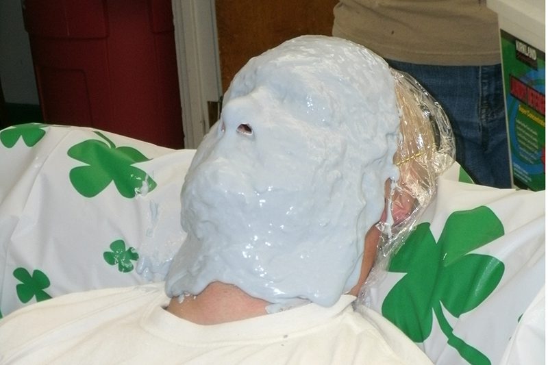 The casting is complete and allowed to dry...